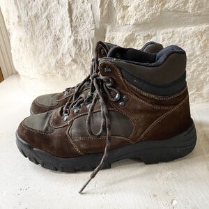 Rugged Outback Mens Boots Brown Leather Lace Up Hiking‎ Outdoors 10.5 W